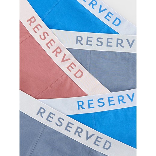 Reserved - 5 pack bokserek Classic - niebieski Reserved XL Reserved