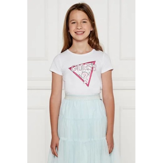 Guess T-shirt | Regular Fit ze sklepu Gomez Fashion Store w kategorii Bluzki dziewczęce - zdjęcie 174092780