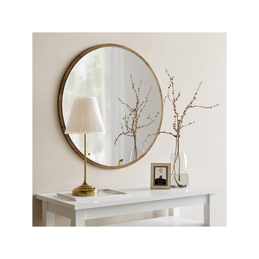 Scandinavia Concept Lustro ścienne "Ayna Ceviz" w kolorze jasnobrązowym - Ø 60 cm - id: 11352816 - marki Scandinavia Concept - 174094214 Scandinavia Concept Lustro ścienne "Ayna Ceviz" w kolorze jasnobrązowym - Ø 60 cm ze sklepu Limango Polska w kategorii Lustra - zdjęcie 174094214