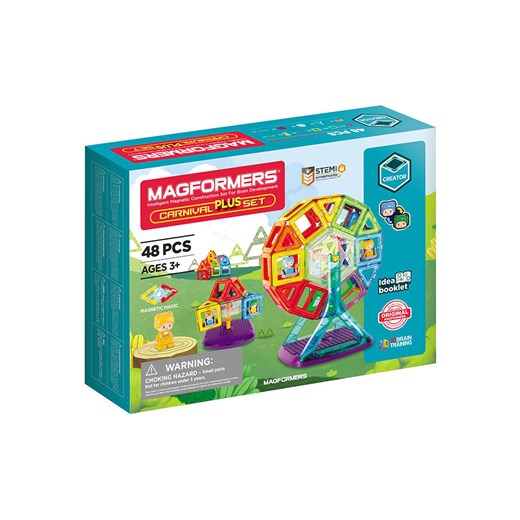 MAGFORMERS 48-częściowy zestaw magnetyczny &quot;Carnival Plus&apos; - 3+ ze sklepu Limango Polska w kategorii Zabawki - zdjęcie 174094371