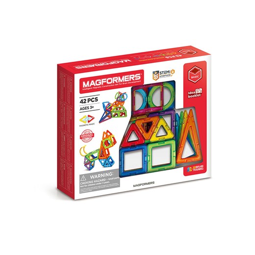 MAGFORMERS 42-częściowy zestaw magnetyczny &quot;Basic&quot; - 3+ ze sklepu Limango Polska w kategorii Zabawki - zdjęcie 174094582