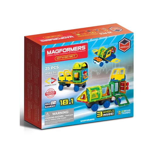 MAGFORMERS 25-częściowy zestaw magnetyczny &quot;City Go Set&quot; - 3+ ze sklepu Limango Polska w kategorii Zabawki - zdjęcie 174095031