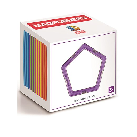 MAGFORMERS 12-częściowy zestaw magnetyczny &quot;Pentagon&quot; - 3+ ze sklepu Limango Polska w kategorii Zabawki - zdjęcie 174095413