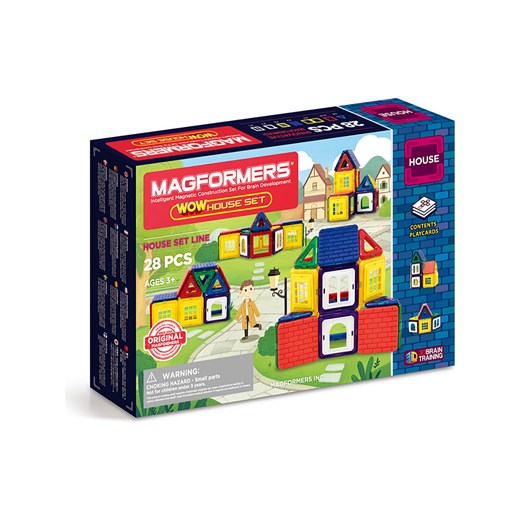 MAGFORMERS 28-częściowy zestaw magnetyczny &quot;Wow House&quot; - 3+ ze sklepu Limango Polska w kategorii Zabawki - zdjęcie 174095433