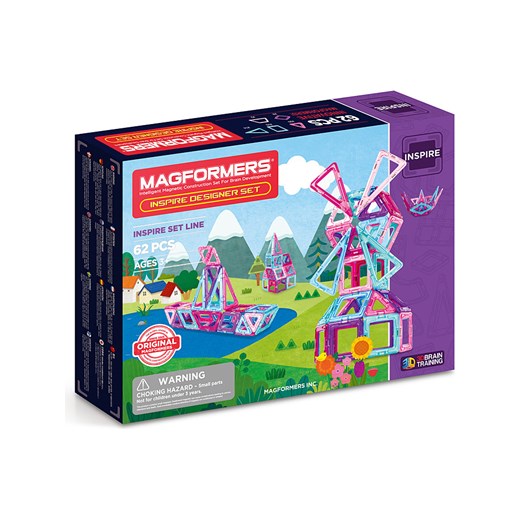 MAGFORMERS 62-częściowy zestaw magnetyczny &quot;Inspire&quot; - 3+ ze sklepu Limango Polska w kategorii Zabawki - zdjęcie 174095452