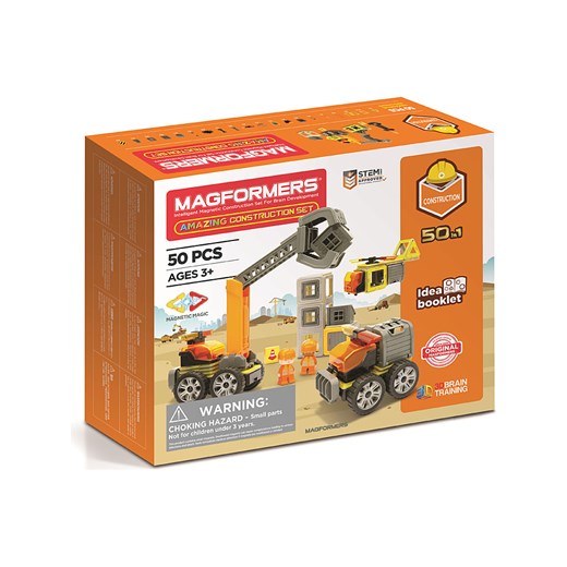MAGFORMERS 50-częściowy zestaw magnetyczny &quot;Amazing Construction Set&quot; - 3+ ze sklepu Limango Polska w kategorii Zabawki - zdjęcie 174095480