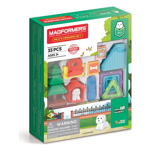 MAGFORMERS 33-częściowy zestaw magnetyczny &quot;Milo&apos;s Masion&quot; - 3+ ze sklepu Limango Polska w kategorii Zabawki - zdjęcie 174095490