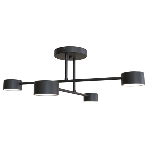 Czarna loftowa lampa sufitowa - D134-Evex ze sklepu Edinos.pl w kategorii Lampy sufitowe - zdjęcie 174095912
