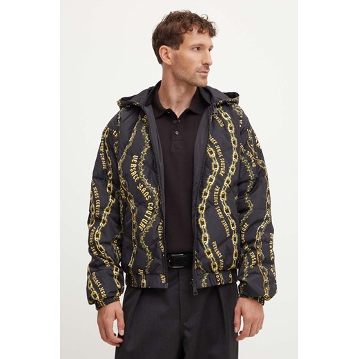 Versace Jeans Couture kurtka puchowa dwustronna męska kolor czarny zimowa 77GAUD17 CQD56 ze sklepu ANSWEAR.com w kategorii Kurtki męskie - zdjęcie 174096130