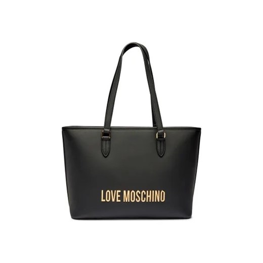 Shopper bag Love Moschino matowa czarna na ramię