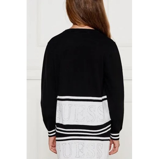 Sweter dziewczęcy Guess z poliamidu jesienny