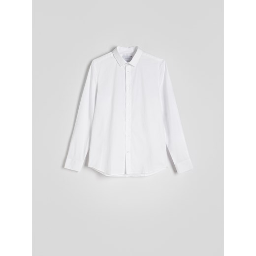 Reserved - Gładka koszula slim fit - biały Reserved XXL Reserved