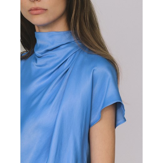 Reserved - Bluzka w kropki - niebieski Reserved XS Reserved