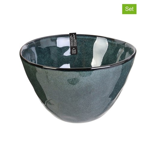 THE HOME DECO FACTORY Miski (3 szt.) w kolorze granatowym - wys. 9 x Ø 15,5 cm ze sklepu Limango Polska w kategorii Naczynia - zdjęcie 174100010