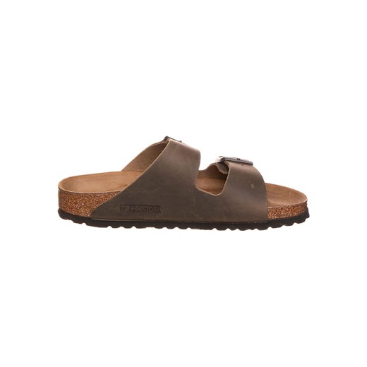 Klapki damskie BIRKENSTOCK brązowe płaskie casualowe bez zapięcia 