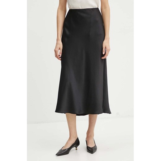 Armani Exchange spódnica kolor czarny maxi prosta 6DYN11 YN4UZ ze sklepu ANSWEAR.com w kategorii Spódnice - zdjęcie 174101353