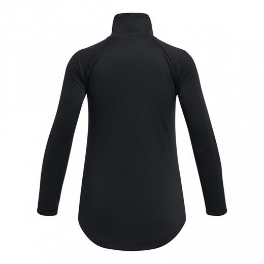 Dziewczęca bluza treningowa nierozpinana bez kaptura Under Armour Tech Graphic 1/2 Zip - czarna ze sklepu Sportstylestory.com w kategorii Bluzy dziewczęce - zdjęcie 174101691