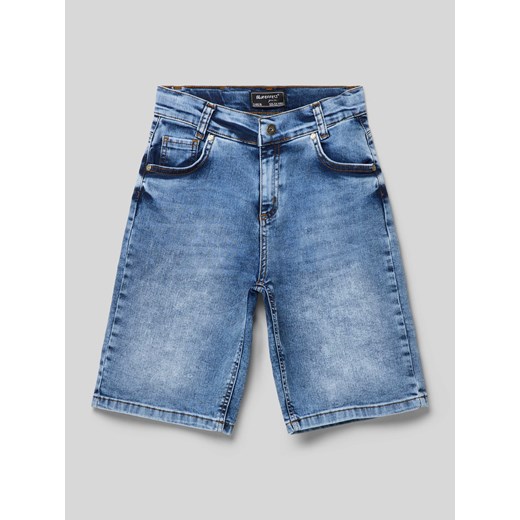 Szorty jeansowe o kroju regular fit z 5 kieszeniami ze sklepu Peek&Cloppenburg  w kategorii Spodenki chłopięce - zdjęcie 174101962