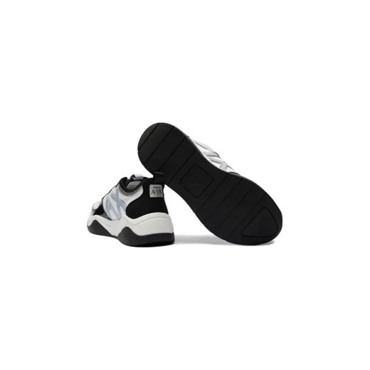 Buty sportowe damskie Armani Exchange sneakersy wielokolorowe wiązane na platformie