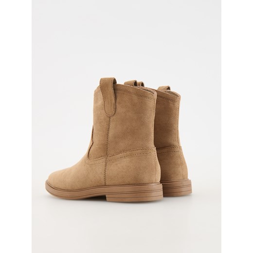 Buty zimowe dziecięce Reserved zamszowe na zimę 