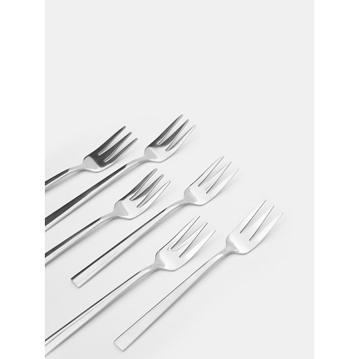 Sinsay - Widelczyki do ciasta 6 pack - srebrny Sinsay One Size Sinsay