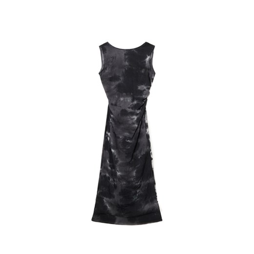 Cropp - Wzorzysta czarna sukienka maxi - czarny ze sklepu Cropp w kategorii Sukienki - zdjęcie 174107690