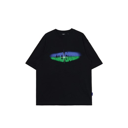 Cropp - Czarny T-shirt z nadrukiem Baltic Games - czarny Cropp XS Cropp