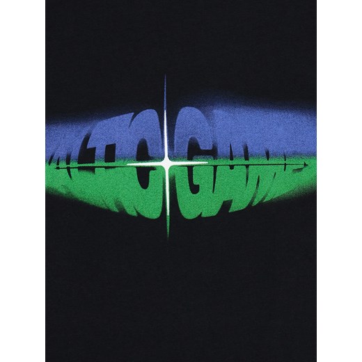 Cropp - Czarny T-shirt z nadrukiem Baltic Games - czarny Cropp L Cropp