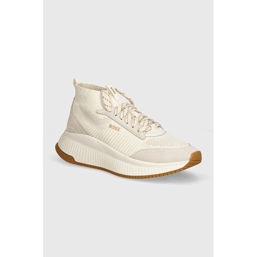 BOSS sneakersy TTNM EVO kolor beżowy 50523933 ze sklepu ANSWEAR.com w kategorii Buty sportowe damskie - zdjęcie 174108220