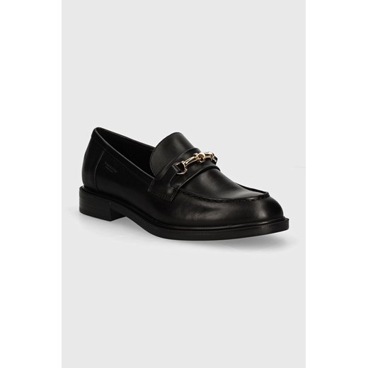 Vagabond Shoemakers mokasyny skórzane AMINA damskie kolor czarny na płaskim obcasie 5801-001-20 ze sklepu ANSWEAR.com w kategorii Mokasyny damskie - zdjęcie 174108230