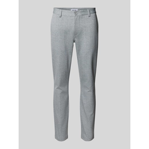 Spodnie materiałowe o kroju slim fit ze szlufkami na pasek model ‘MARK’ ze sklepu Peek&Cloppenburg  w kategorii Spodnie męskie - zdjęcie 174108802