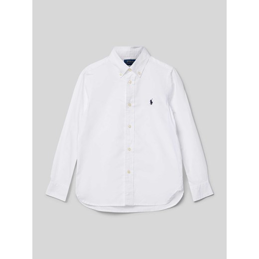 Koszula casualowa o kroju slim fit z wyhaftowanym logo ze sklepu Peek&Cloppenburg  w kategorii Koszule chłopięce - zdjęcie 174109230