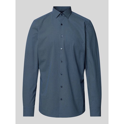 Koszula biznesowa o kroju slim fit z kołnierzykiem typu kent ze sklepu Peek&Cloppenburg  w kategorii Koszule męskie - zdjęcie 174109263
