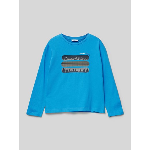 Bluzka z długim rękawem z nadrukowanym motywem ze sklepu Peek&Cloppenburg  w kategorii T-shirty chłopięce - zdjęcie 174109403
