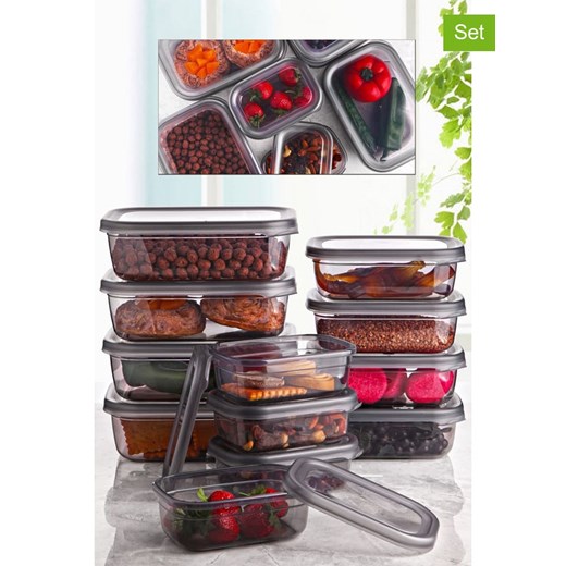 Violeta Home Pojemniki (12 szt.) w kolorze szarym ze sklepu Limango Polska w kategorii Pojemniki kuchenne - zdjęcie 174109590