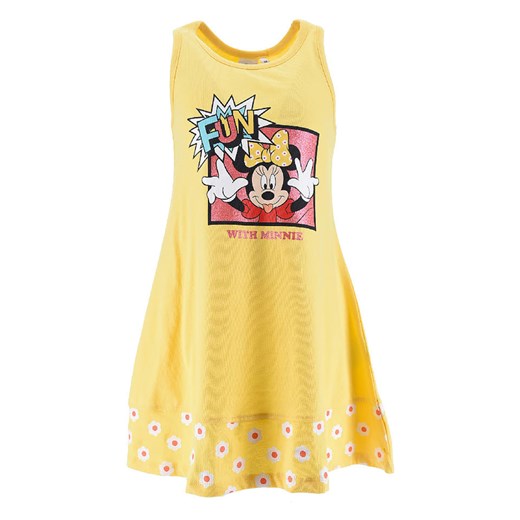 Disney Minnie Mouse Sukienka &quot;Minnie&quot; w kolorze żółtym ze wzorem ze sklepu Limango Polska w kategorii Sukienki dziewczęce - zdjęcie 174110202