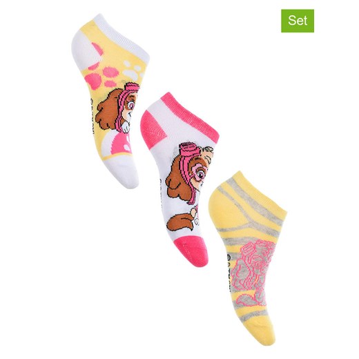 Paw Patrol Skarpety-stopki (3 pary) &quot;Psi Patrol&quot; w różnych kolorach ze sklepu Limango Polska w kategorii Skarpetki dziecięce - zdjęcie 174110671