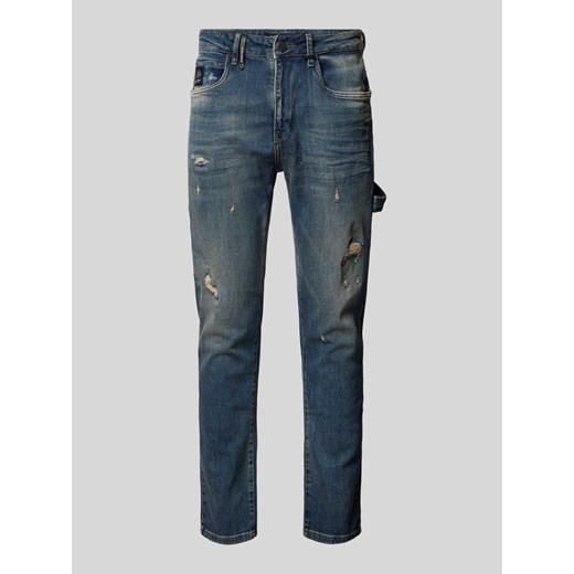 Jeansy o kroju comfort fit z przetarciami model ‘Jolando’ ze sklepu Peek&Cloppenburg  w kategorii Jeansy męskie - zdjęcie 174113432