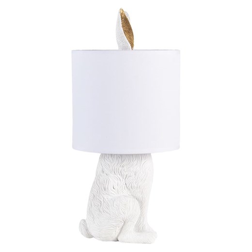 Clayre &amp; Eef Lampa stołowa w kolorze białym - wys. 45 cm onesize Limango Polska wyprzedaż