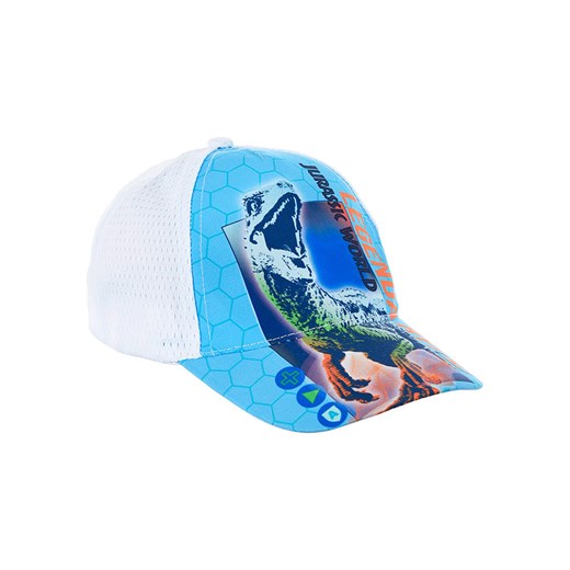 Jurassic World Czapka &quot;Jurassic World&quot; w kolorze błękitno-białym ze sklepu Limango Polska w kategorii Czapki dziecięce - zdjęcie 174115174