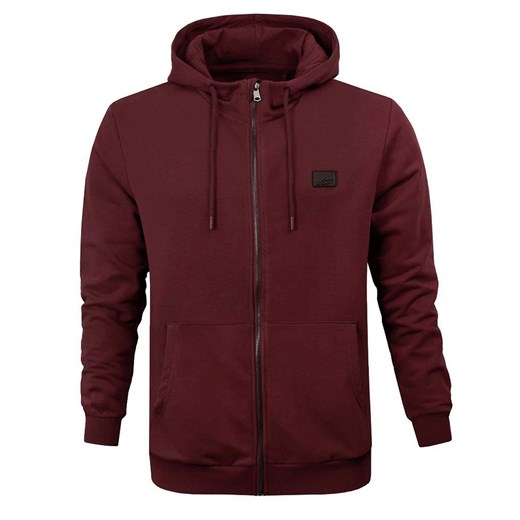 Męska Bluza Dresowa z Kapturem - PAKO JEANS - Bordowa SWPJNSbluzaSNIKERbd ze sklepu JegoSzafa.pl w kategorii Bluzy męskie - zdjęcie 174115861