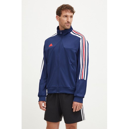 adidas bluza Tiro męska kolor granatowy z aplikacją IY2068 ze sklepu ANSWEAR.com w kategorii Bluzy męskie - zdjęcie 174115921