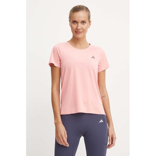 adidas Performance t-shirt treningowy Adizero kolor różowy IW3216 ze sklepu ANSWEAR.com w kategorii Bluzki damskie - zdjęcie 174116123