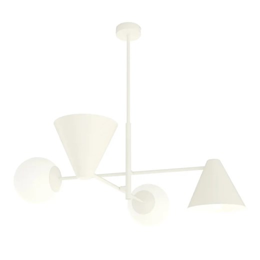 Biała lampa sufitowa w stylu loftowym - D140 G7-K50 ze sklepu Edinos.pl w kategorii Lampy sufitowe - zdjęcie 174116491