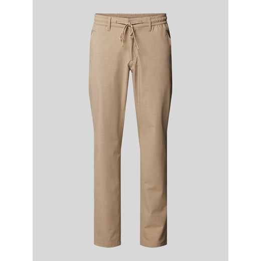 Spodnie o kroju tapered fit z tunelem model ‘PHIL’ ze sklepu Peek&Cloppenburg  w kategorii Spodnie męskie - zdjęcie 174117134
