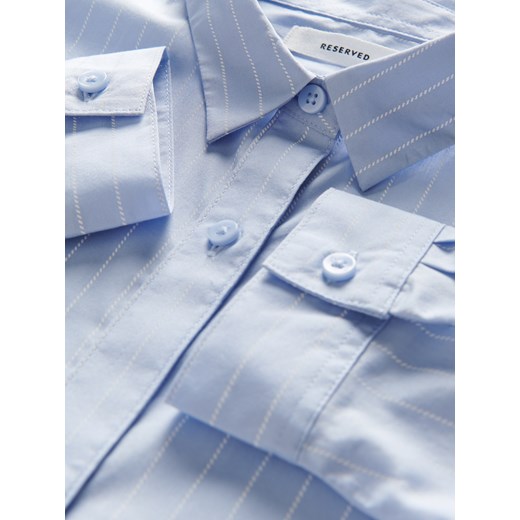 Reserved - Koszula w paski - jasnoniebieski Reserved 128 (7-8 lat) Reserved