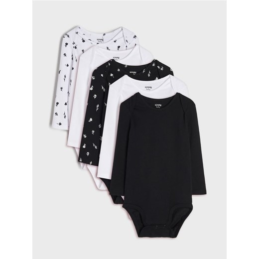 Sinsay - Body 5 pack - biały ze sklepu Sinsay w kategorii Body niemowlęce - zdjęcie 174121601