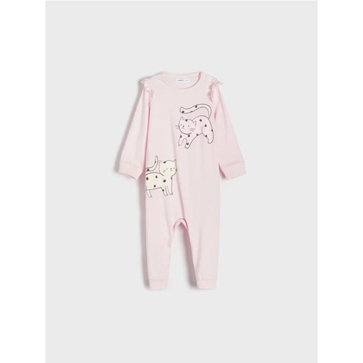 Sinsay - Śpiochy z długim rękawem - różowy ze sklepu Sinsay w kategorii Odzież dla niemowląt - zdjęcie 174121672