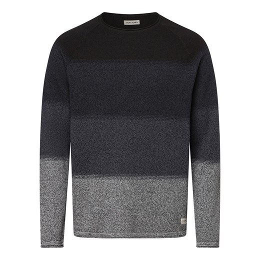 Jack & Jones Sweter męski Mężczyźni Bawełna granatowy w paski ze sklepu vangraaf w kategorii Swetry męskie - zdjęcie 174122481