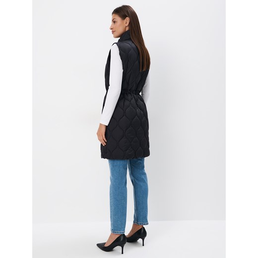 Mohito - Pikowana czarna kamizelka - czarny Mohito 34 Mohito